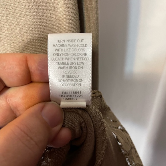 Tan Cami with shimmery lace detail - Picture 7 of 7